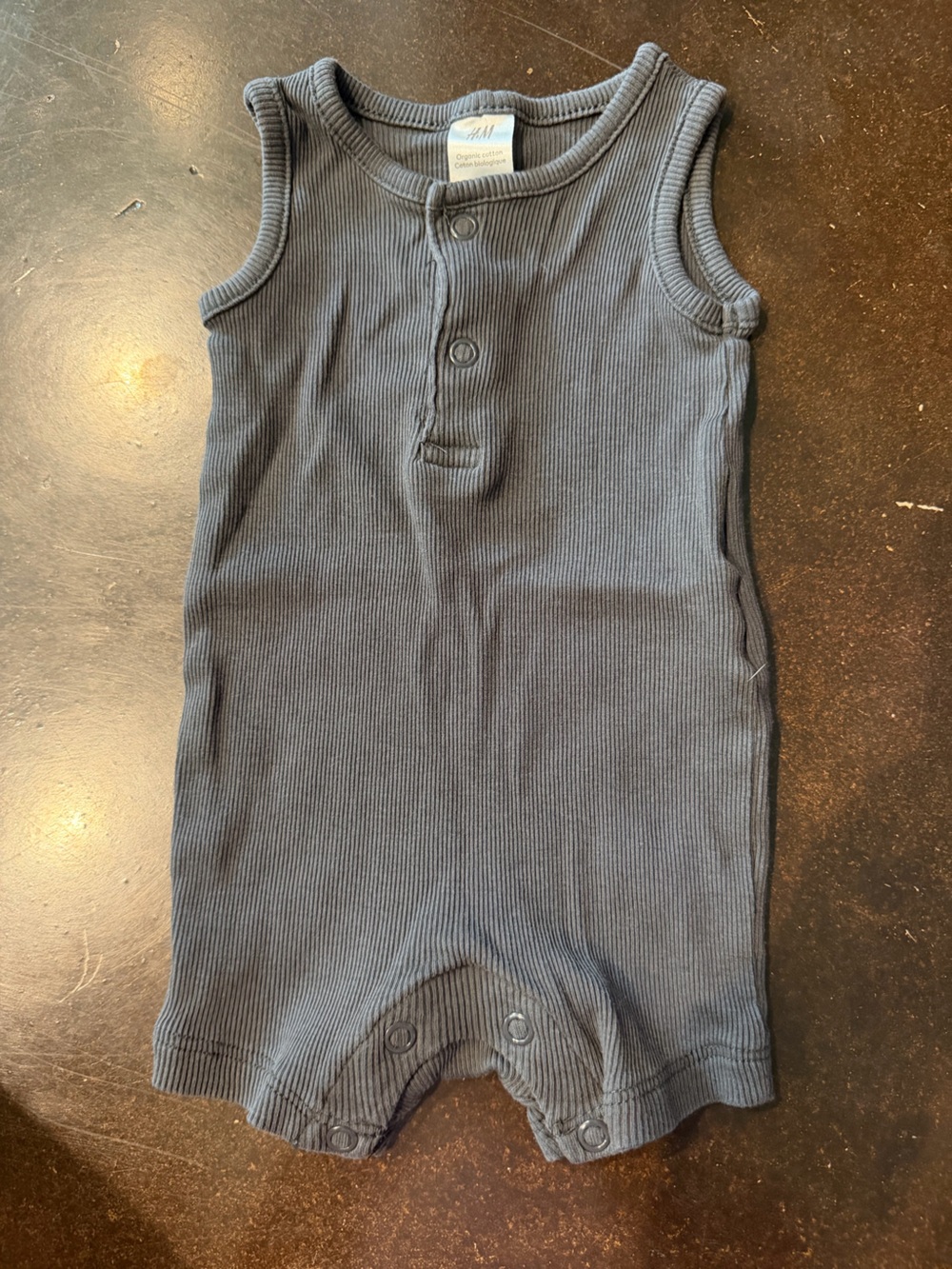 H&M Ribbed Tank Top One-Piece - Gray